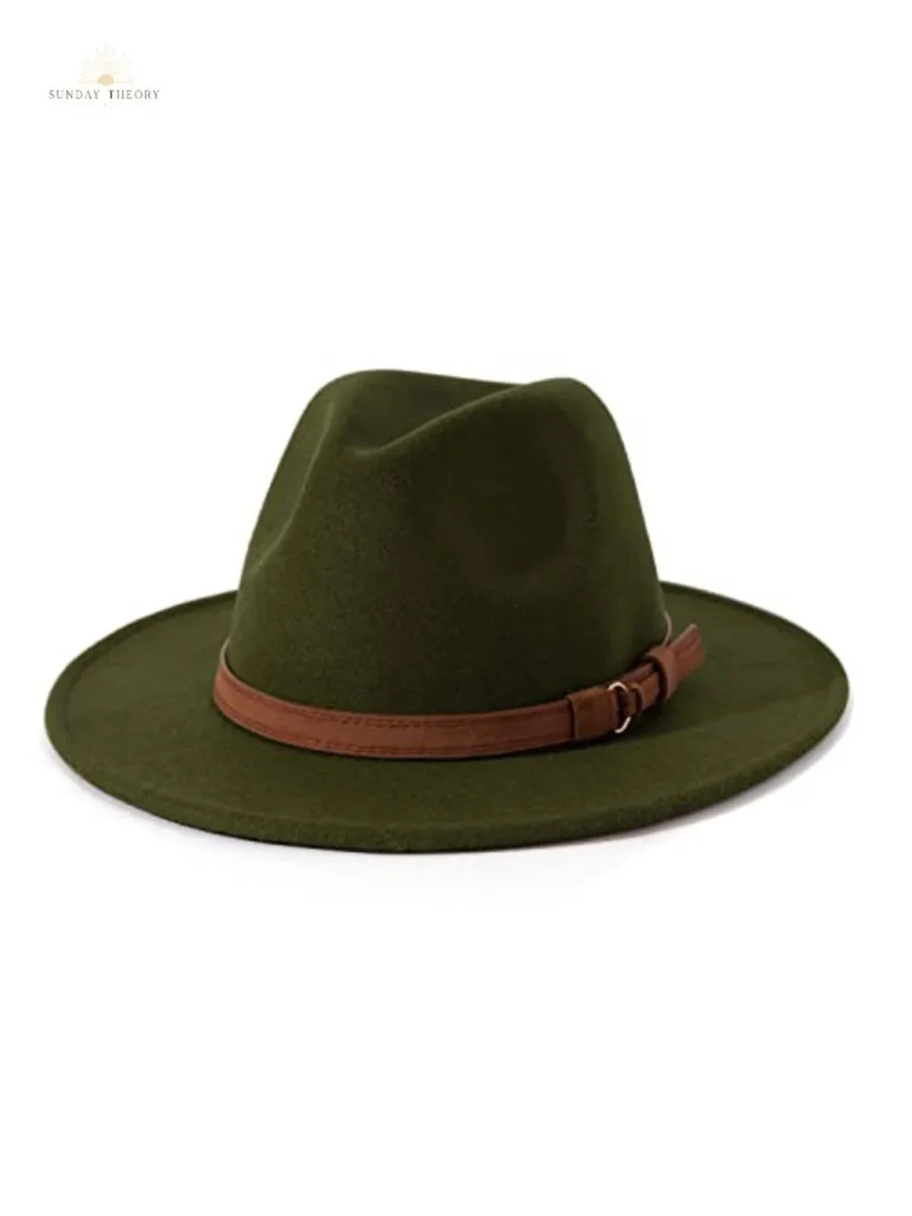 Vintage Wide Brim Fedora Hat Adjustable Drawstring Cotton Polyester Unisex